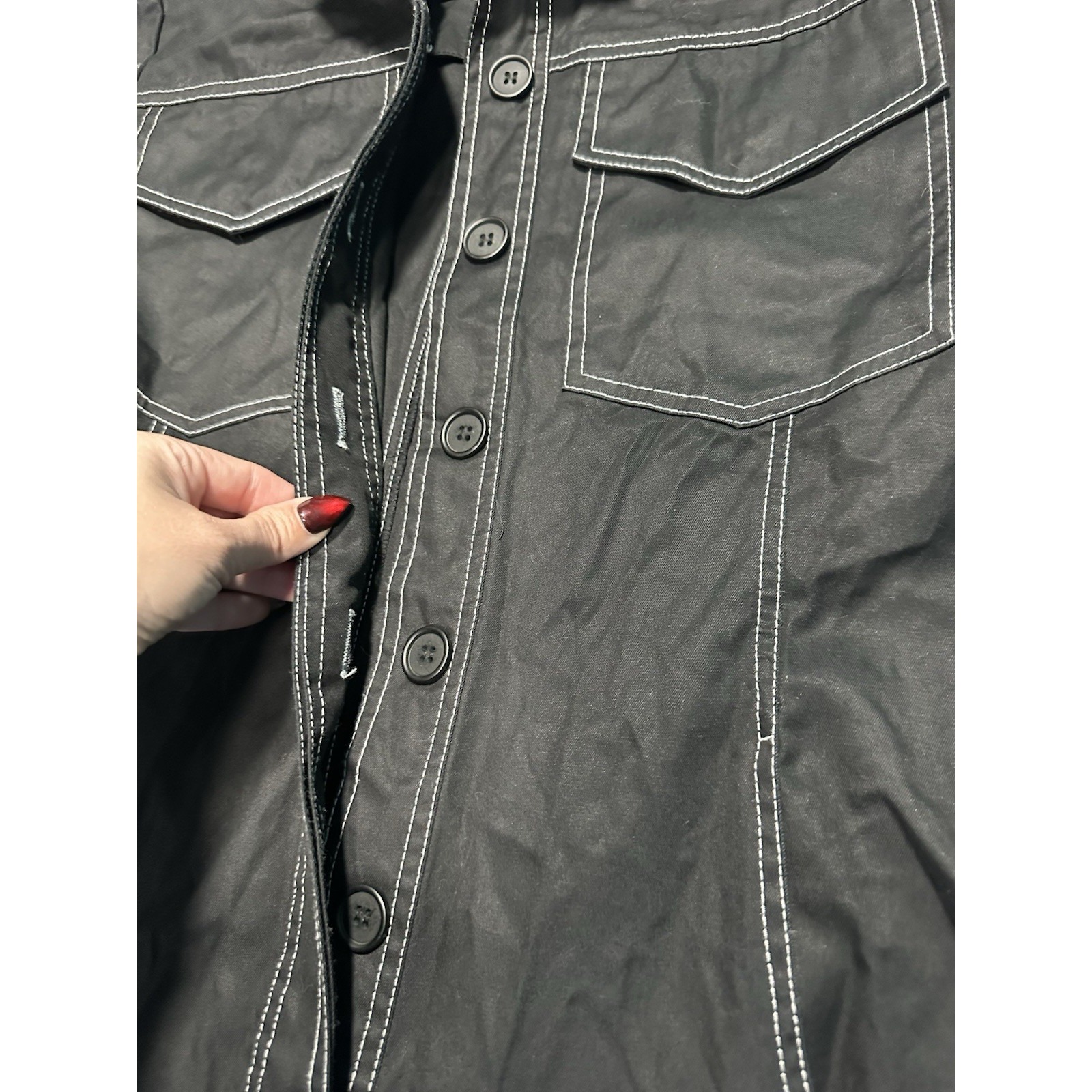 Orseund Iris Black Front Pockets Jumpsuit Xs — image 3 of 8